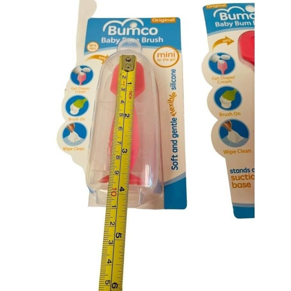 Bumco Diaper Cream Spatula Baby Bum Brush for Butt Paste Diaper Cream Red 6" - Picture 8 of 8